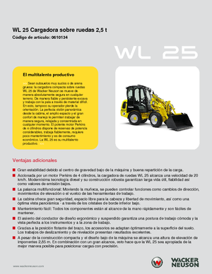 Gumikerekes homlokrakodók Wacker Neuson WL25