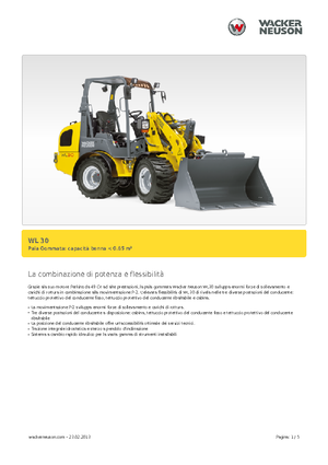 Gumikerekes homlokrakodók Wacker Neuson WL 30