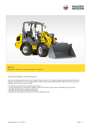 Gumikerekes homlokrakodók Wacker Neuson WL 30