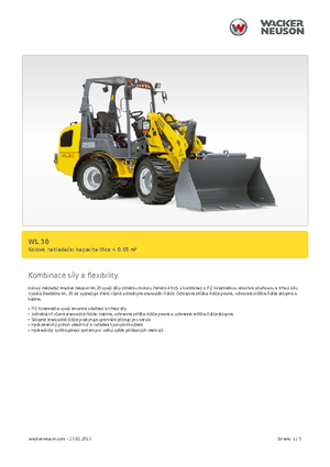 Gumikerekes homlokrakodók Wacker Neuson WL 30