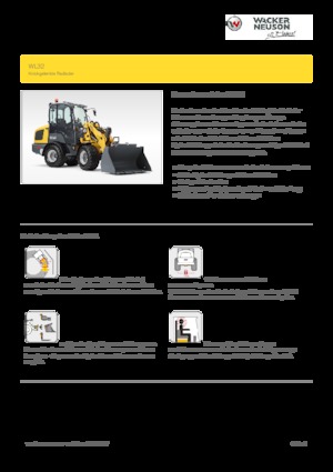 Gumikerekes homlokrakodók Wacker Neuson WL32