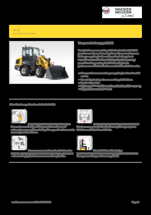 Gumikerekes homlokrakodók Wacker Neuson WL32