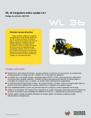 Gumikerekes homlokrakodók Wacker Neuson WL 36