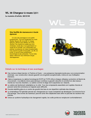 Gumikerekes homlokrakodók Wacker Neuson WL 36