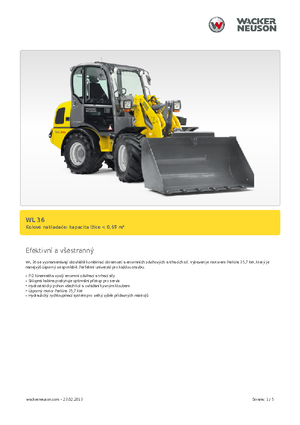 Gumikerekes homlokrakodók Wacker Neuson WL 36