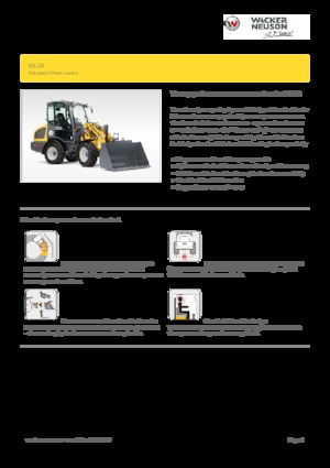 Gumikerekes homlokrakodók Wacker Neuson WL38