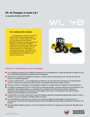 Gumikerekes homlokrakodók Wacker Neuson WL 48