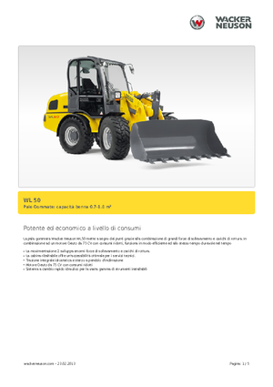 Gumikerekes homlokrakodók Wacker Neuson WL 50