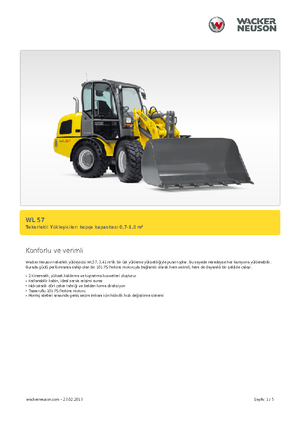 Gumikerekes homlokrakodók Wacker Neuson WL 57