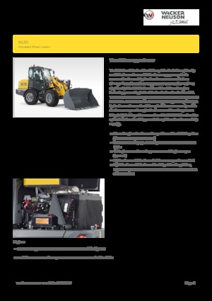 Gumikerekes homlokrakodók Wacker Neuson WL60