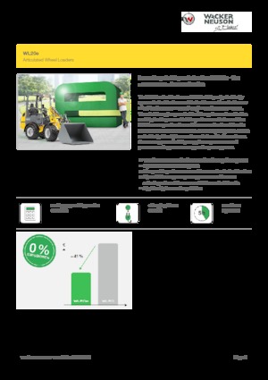 Elektromos gumikerekes rakodók Wacker Neuson WL20 e