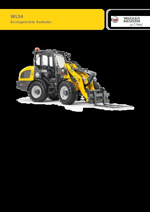 Gumikerekes homlokrakodók Wacker Neuson WL54
