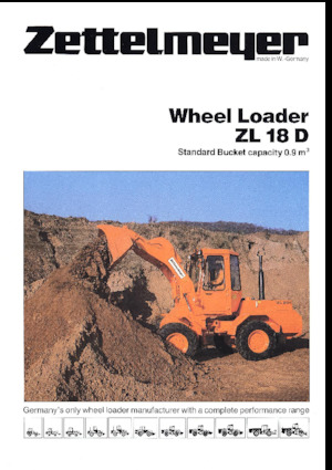 Gumikerekes homlokrakodók Zettelmeyer ZL 18 D