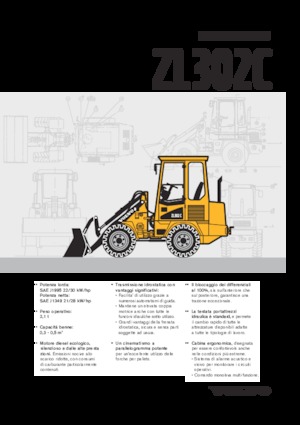 Gumikerekes homlokrakodók Volvo ZL 302