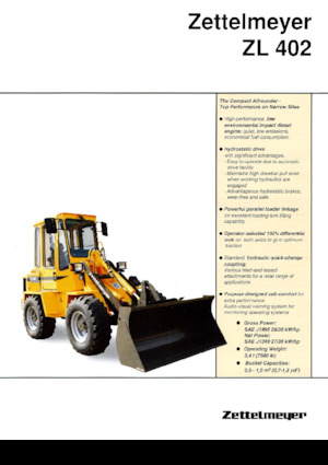 Gumikerekes homlokrakodók Zettelmeyer ZL 402