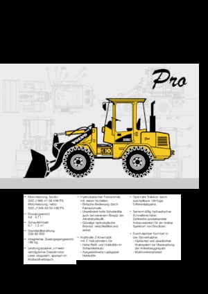 Gumikerekes homlokrakodók Volvo ZL 502 C