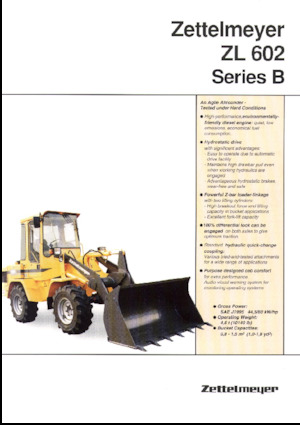 Gumikerekes homlokrakodók Zettelmeyer ZL 602 B