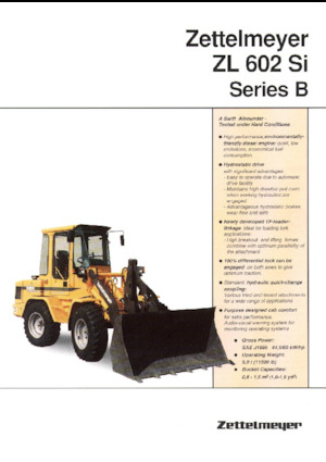 Gumikerekes homlokrakodók Zettelmeyer ZL 602 Si B