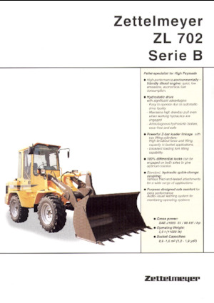 Gumikerekes homlokrakodók Zettelmeyer ZL 702 B
