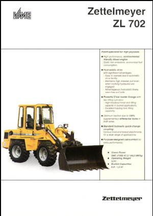 Gumikerekes homlokrakodók Zettelmeyer ZL 702