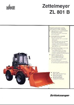 Gumikerekes homlokrakodók Zettelmeyer ZL 801 B