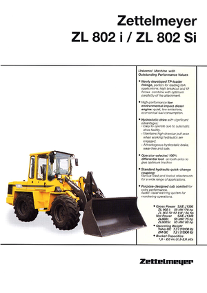 Gumikerekes homlokrakodók Zettelmeyer ZL 802 SI