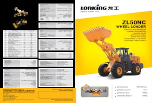 Gumikerekes homlokrakodók Lonking ZL50C