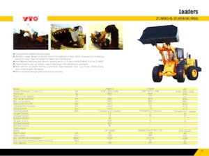 Gumikerekes homlokrakodók YTO 955