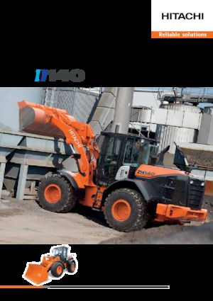 Gumikerekes homlokrakodók Hitachi ZW140-5B