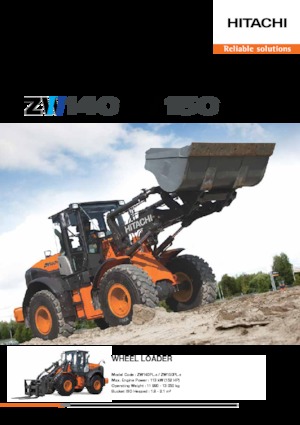 Gumikerekes homlokrakodók Hitachi ZW150PL-5