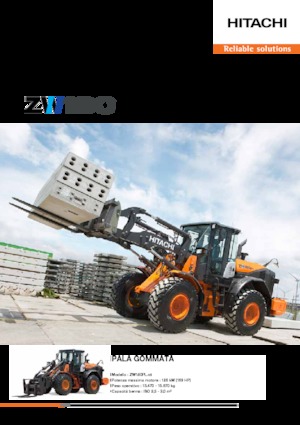 Gumikerekes homlokrakodók Hitachi ZW 180-5 PL