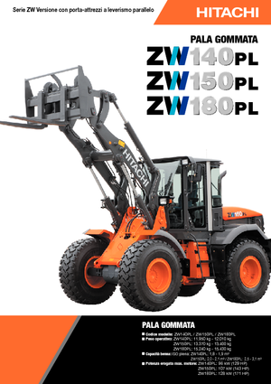 Gumikerekes homlokrakodók Hitachi ZW 180 PL