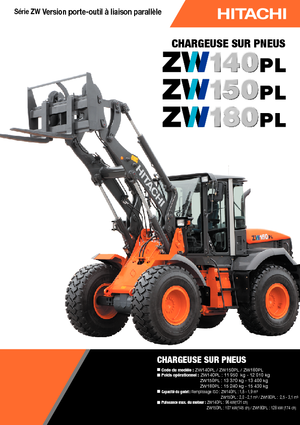 Gumikerekes homlokrakodók Hitachi ZW 180 PL