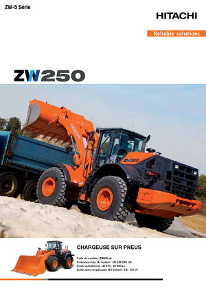 Gumikerekes homlokrakodók Hitachi ZW250-5B