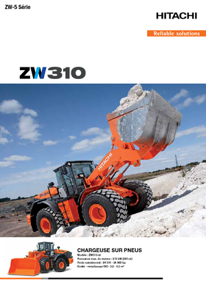 Gumikerekes homlokrakodók Hitachi ZW 310-5