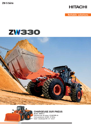 Gumikerekes homlokrakodók Hitachi ZW 330-5