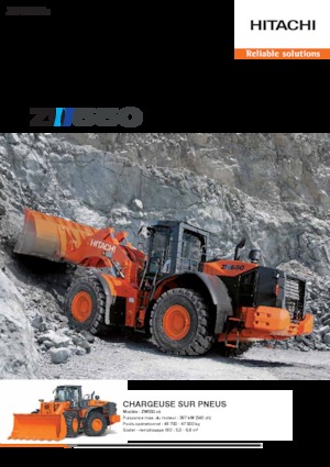 Gumikerekes homlokrakodók Hitachi ZW 550-5