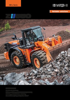 Gumikerekes homlokrakodók Hitachi ZW550-6