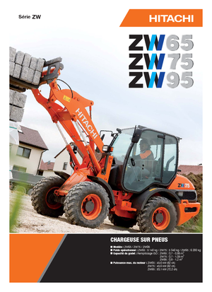 Gumikerekes homlokrakodók Hitachi ZW 75