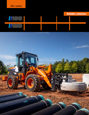 Gumikerekes homlokrakodók Hitachi ZW100-6