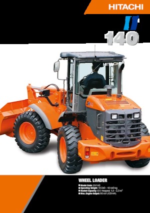 Gumikerekes homlokrakodók Hitachi ZW140