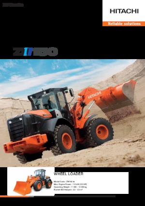 Gumikerekes homlokrakodók Hitachi ZW150-5B