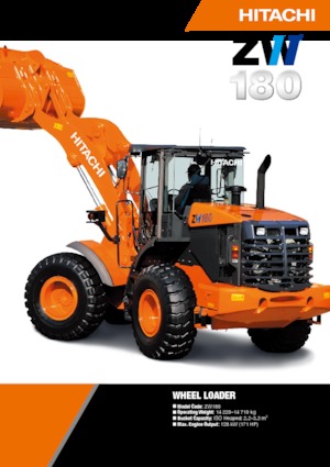 Gumikerekes homlokrakodók Hitachi ZW180