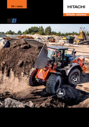 Gumikerekes homlokrakodók Hitachi ZW220-7