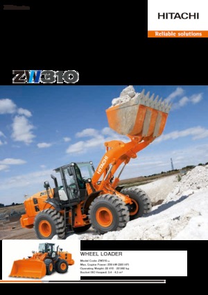 Gumikerekes homlokrakodók Hitachi ZW310-5A