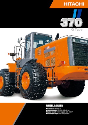 Gumikerekes homlokrakodók Hitachi ZW370-G