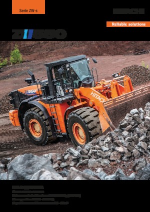Gumikerekes homlokrakodók Hitachi ZW550-6