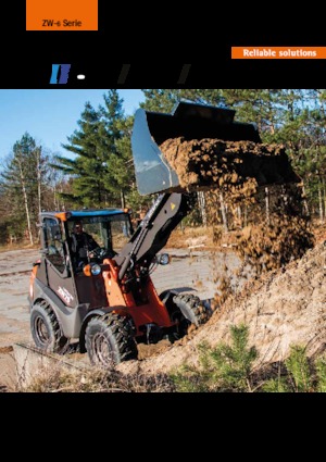 Gumikerekes homlokrakodók Hitachi ZW75-6