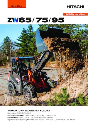 Gumikerekes homlokrakodók Hitachi ZW95-6