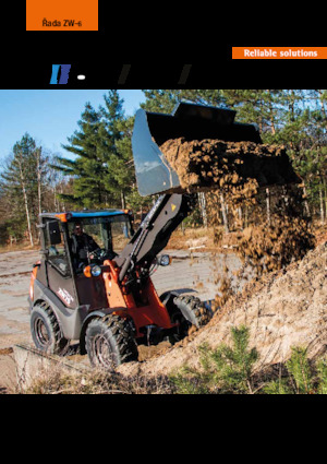 Gumikerekes homlokrakodók Hitachi ZW95-6